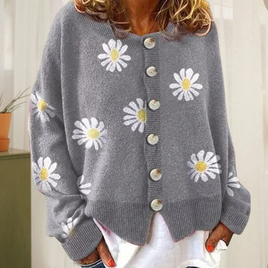 Zeitloser Damen-Cardigan mit Knopfverschluss