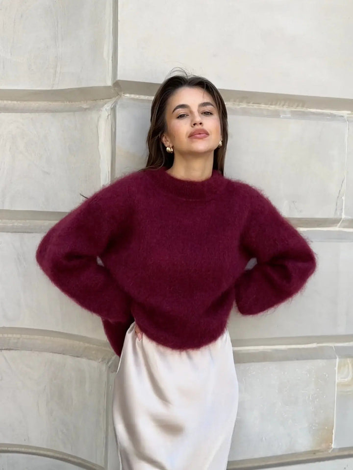 Eleganter Mohair-Pullover für Damen – Bequem und Stilvoll