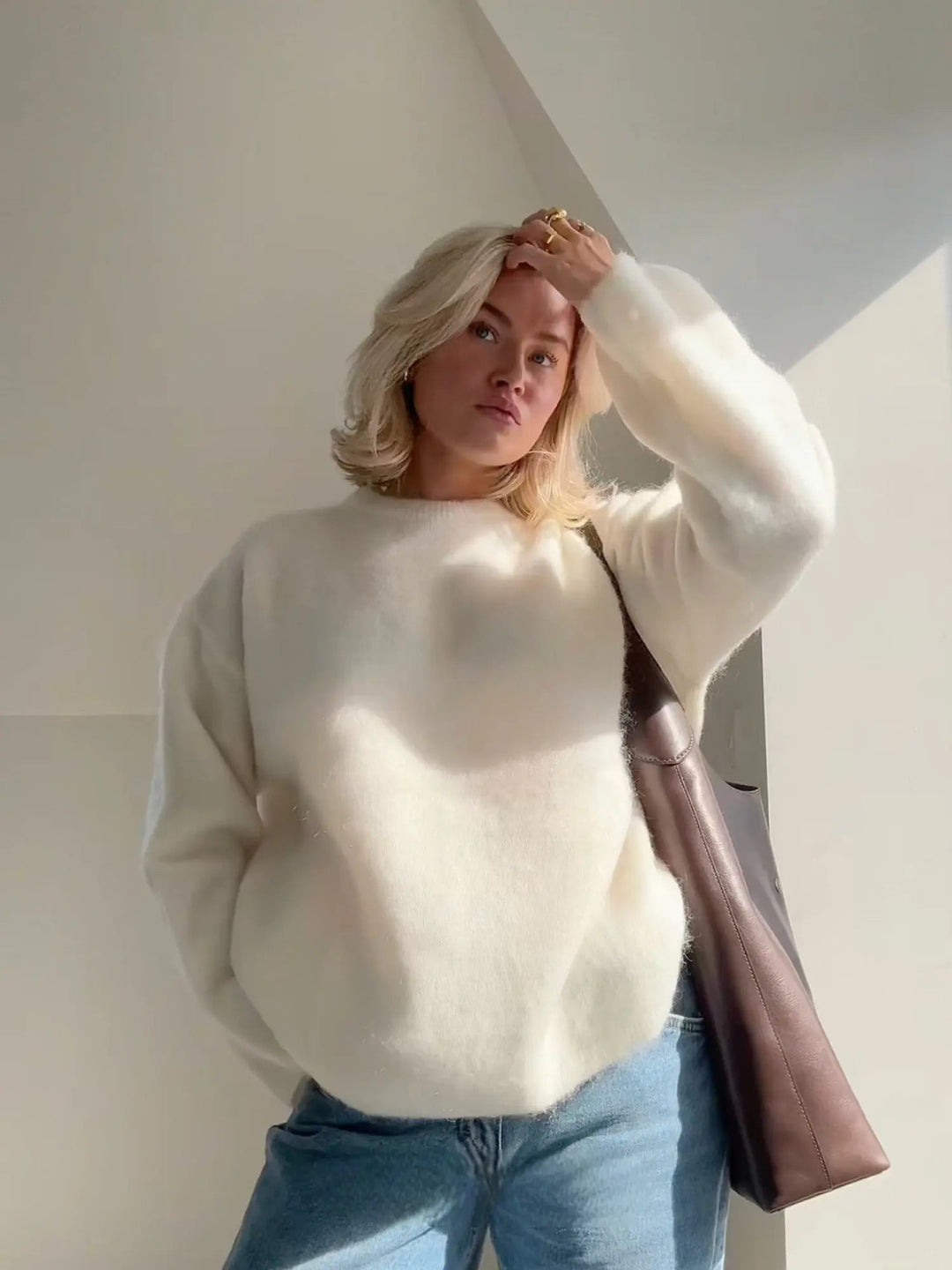 Eleganter Mohair-Pullover für Damen – Bequem und Stilvoll