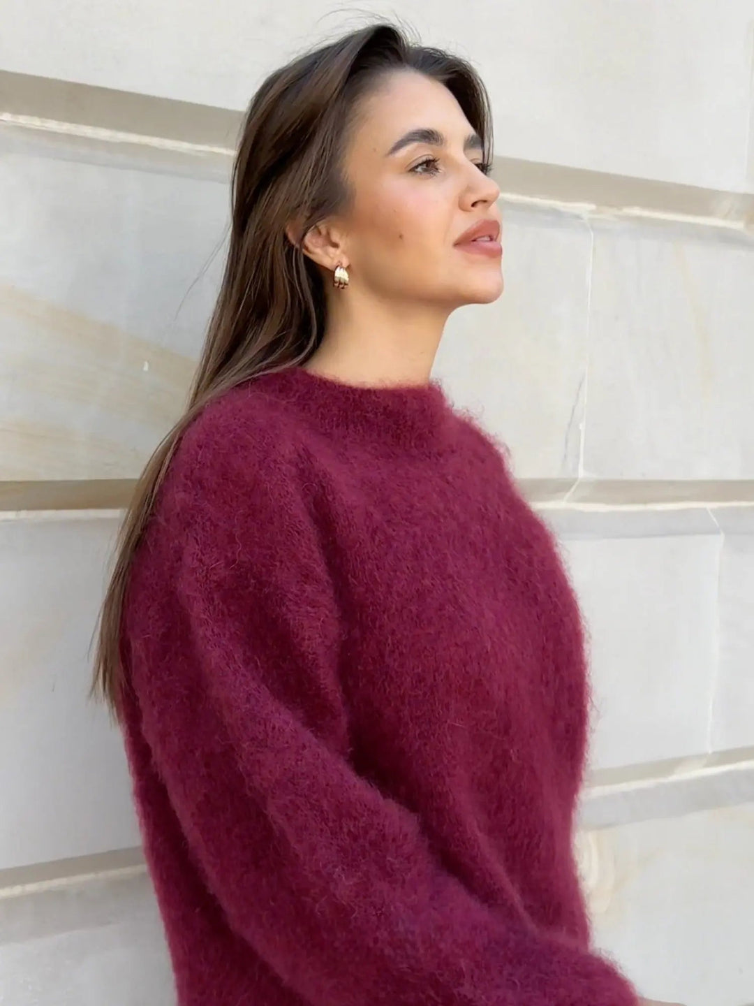 Eleganter Mohair-Pullover für Damen – Bequem und Stilvoll