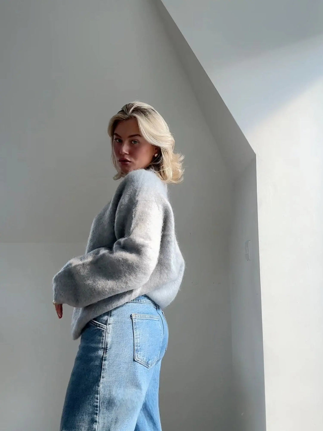 Eleganter Mohair-Pullover für Damen – Bequem und Stilvoll