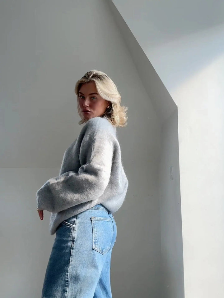 Eleganter Mohair-Pullover für Damen – Bequem und Stilvoll