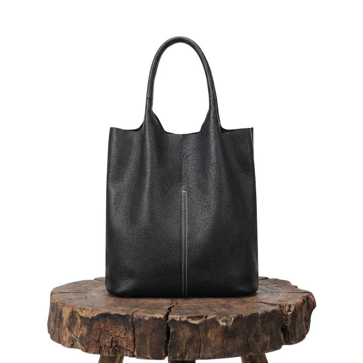 Strukturierte Ledertasche Albora