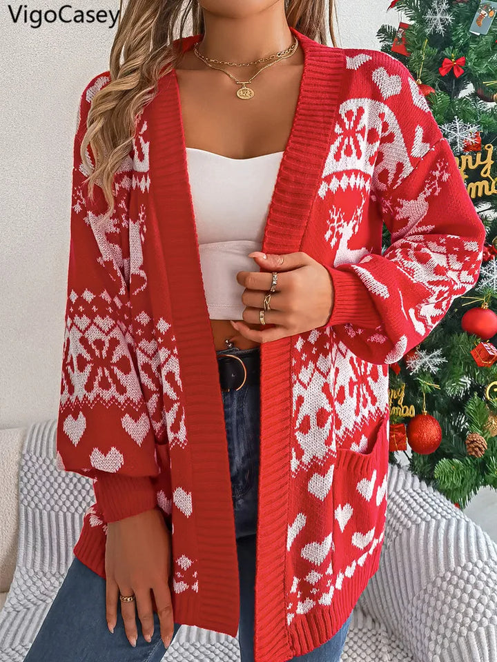 Festlicher Weihnachtscardigan für Damen