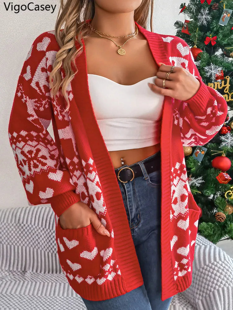 Festlicher Weihnachtscardigan für Damen
