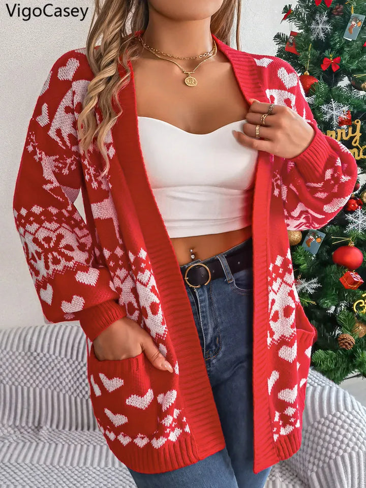 Festlicher Weihnachtscardigan für Damen