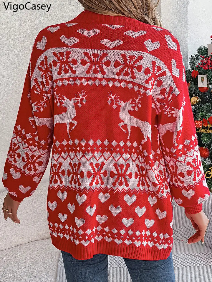 Festlicher Weihnachtscardigan für Damen