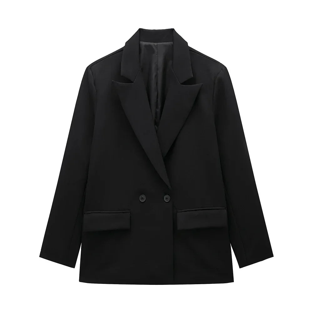 Taillierter schwarzer Damenblazer