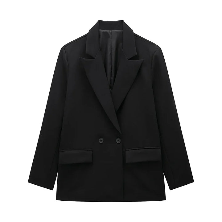 Taillierter schwarzer Damenblazer