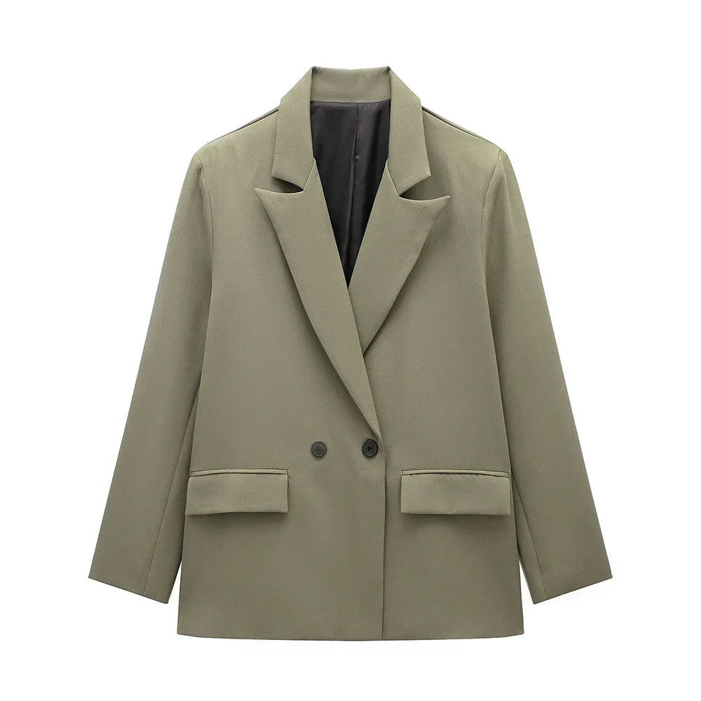 Taillierter schwarzer Damenblazer