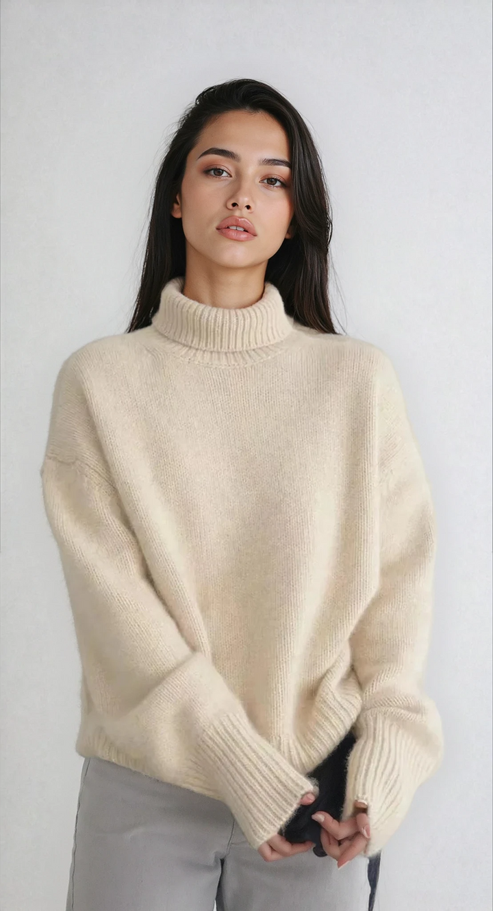 Frauen Rollkragenpullover