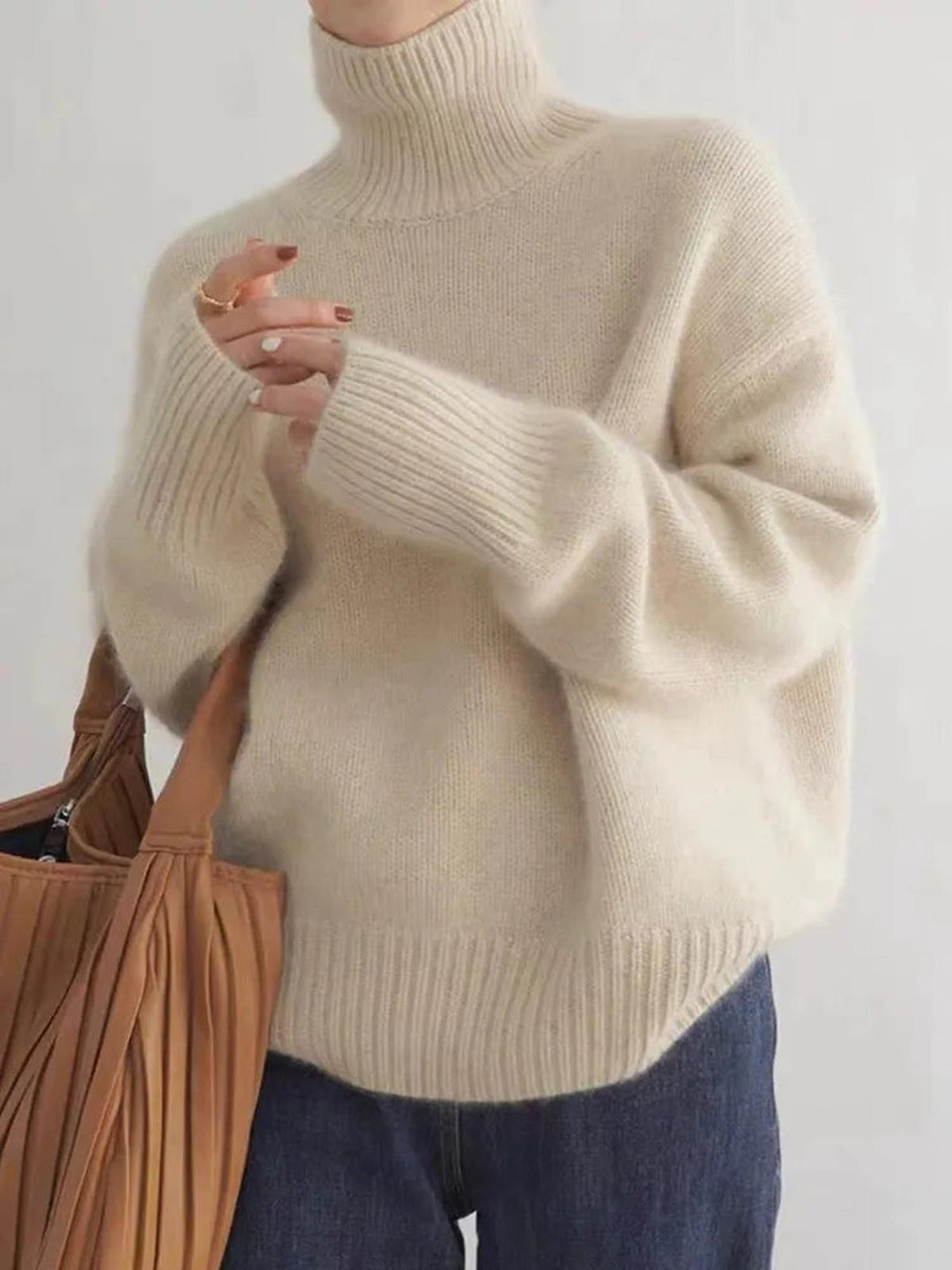 Frauen Rollkragenpullover