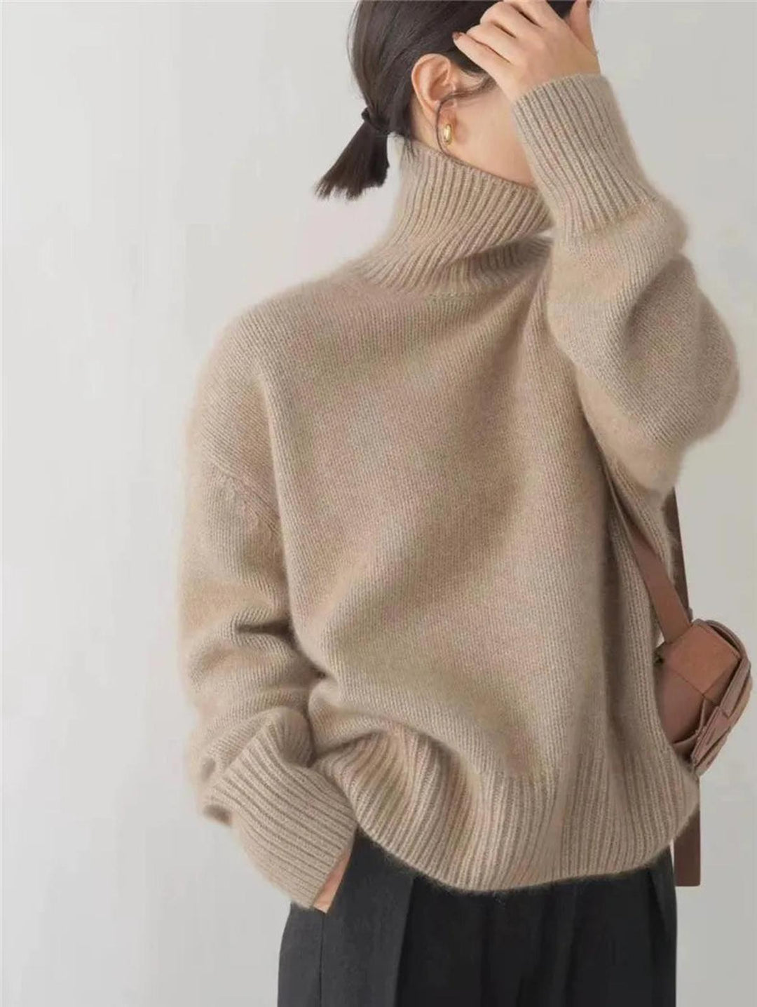 Frauen Rollkragenpullover