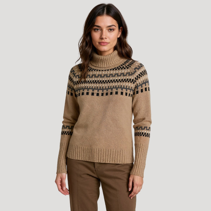 Oversized Damenpullover im Fair Isle Design – Chunky Strick für den Winter
