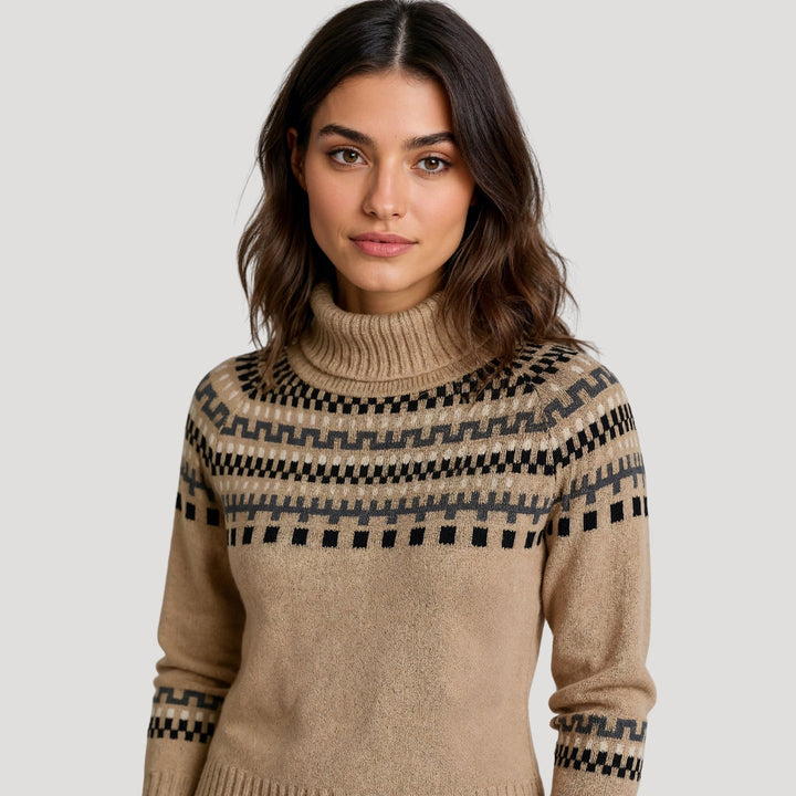 Oversized Damenpullover im Fair Isle Design – Chunky Strick für den Winter