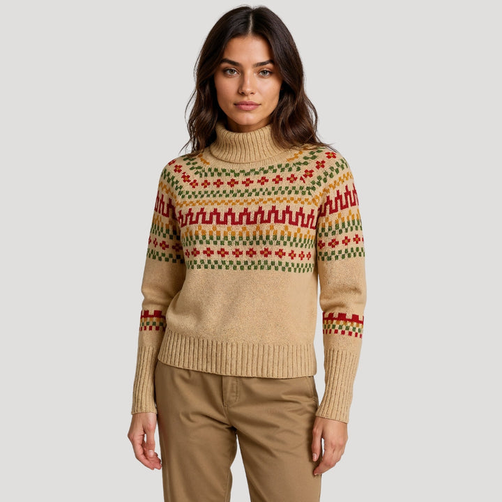 Oversized Damenpullover im Fair Isle Design – Chunky Strick für den Winter