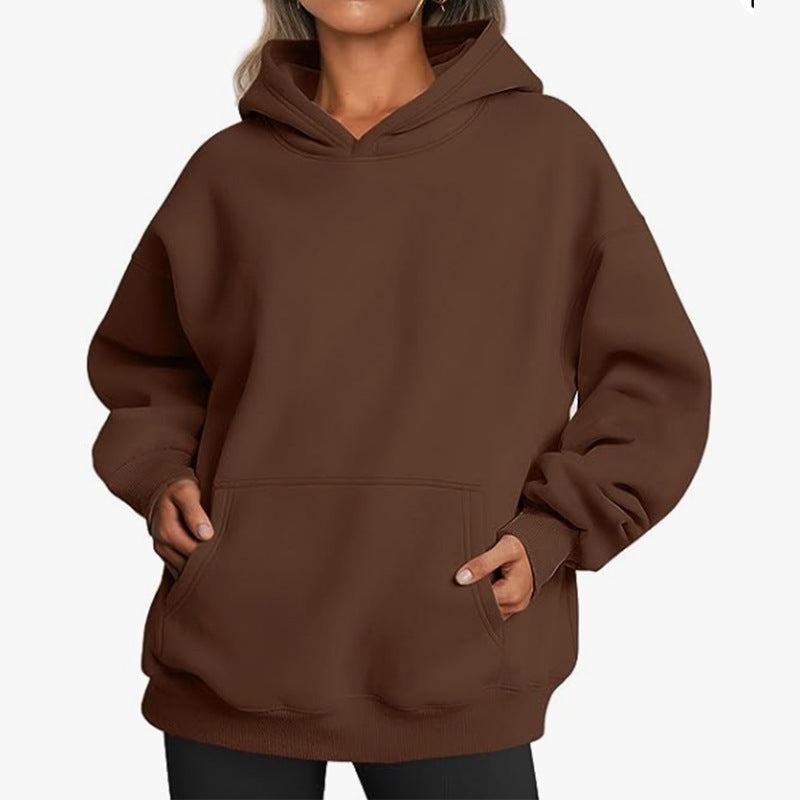 Damen Oversized Hoodie mit nützlichen Taschen