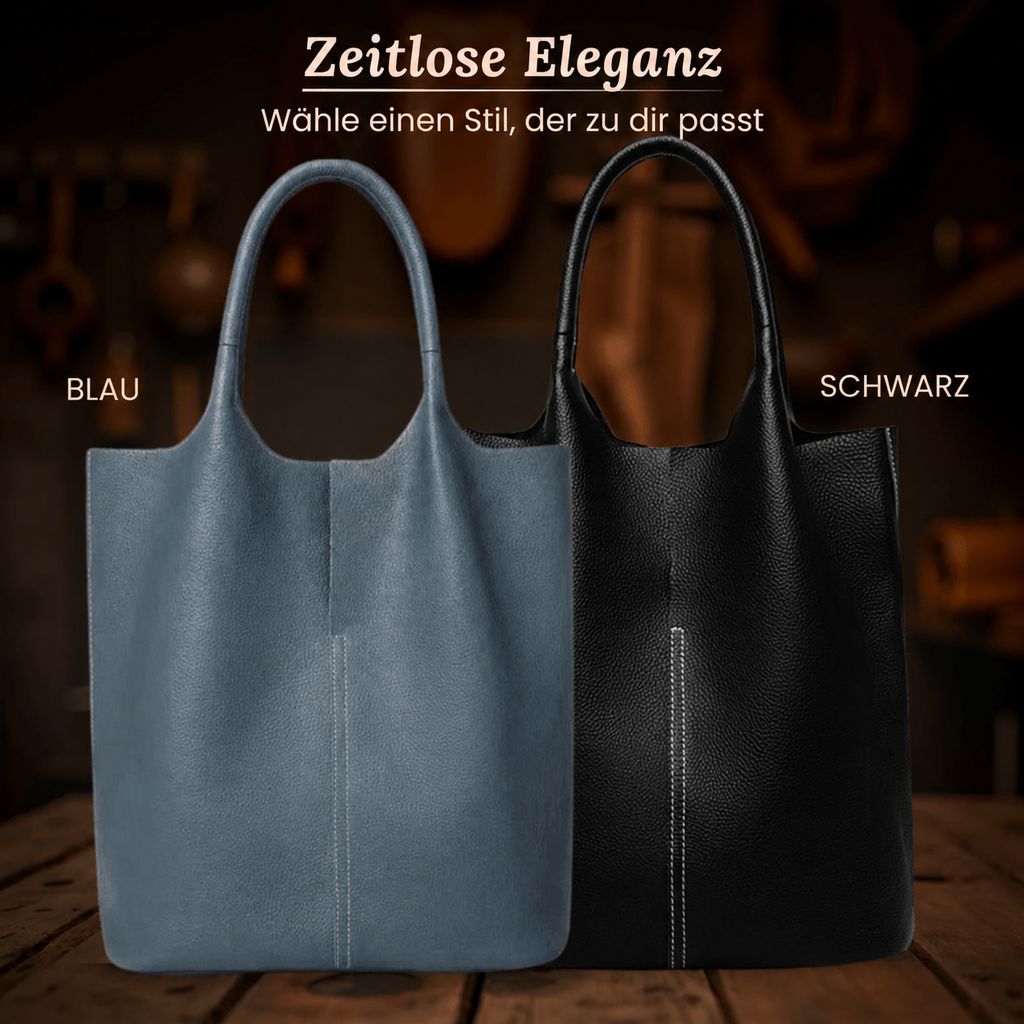 Strukturierte Ledertasche Albora