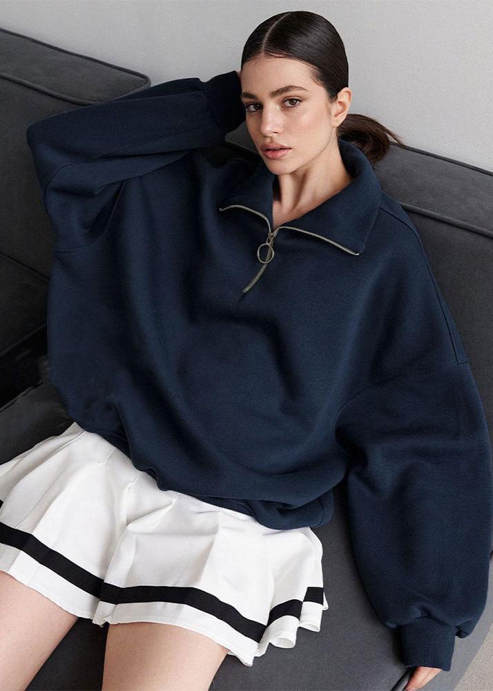 Entspannter Zip-Up Hoodie