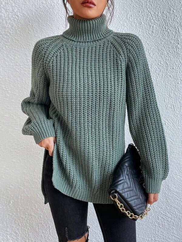 Knitted Turtleneck Sweater