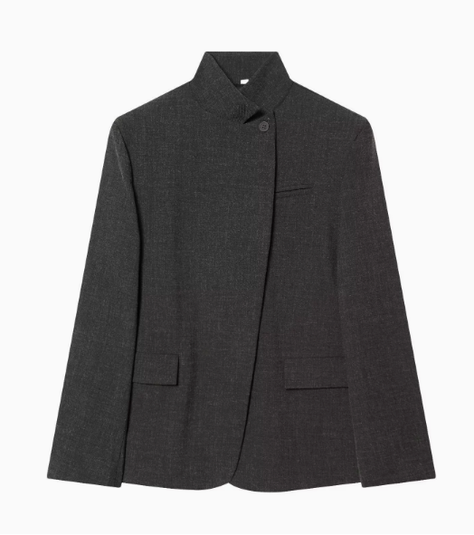 Gestreifter Blazer mit lockerem Schnitt