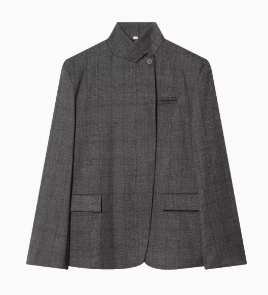 Gestreifter Blazer mit lockerem Schnitt